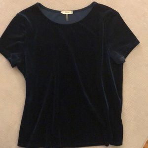 Velvet Dark Teal Top